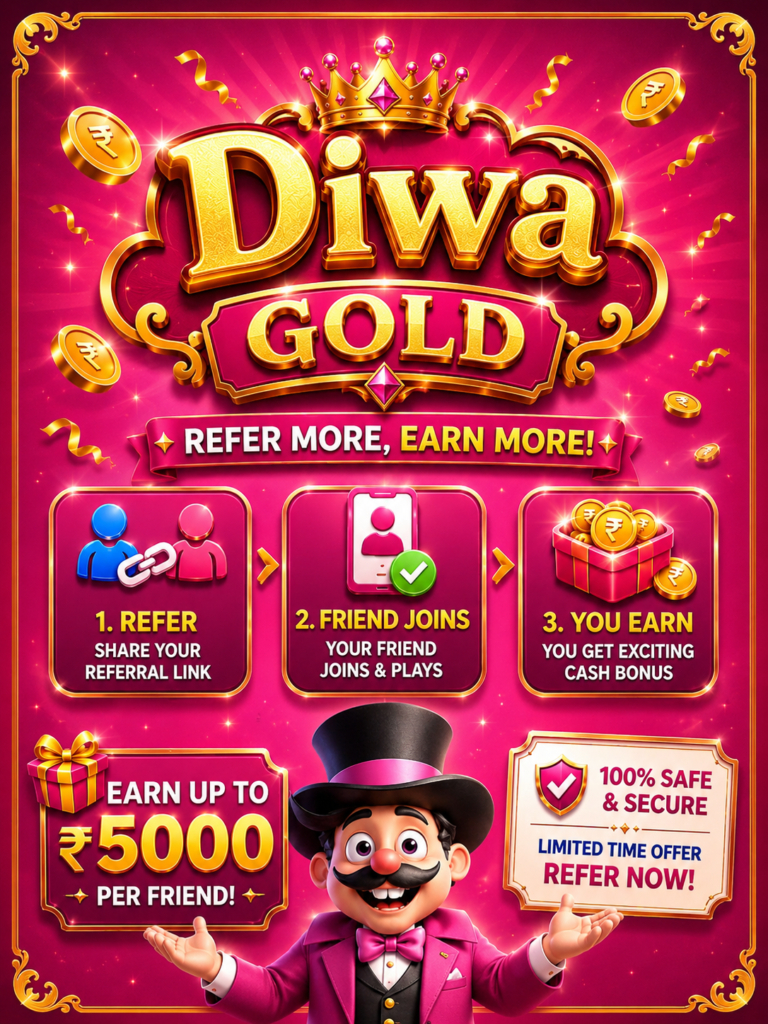 DiwaGold App Download | Sing-up Bonus ₹50 Withdrawal ₹100
